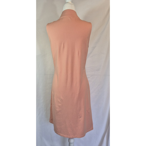 Spartina 449 Womens Serena Coral Pink Half Zip Dress Small - Picture 6 of 8